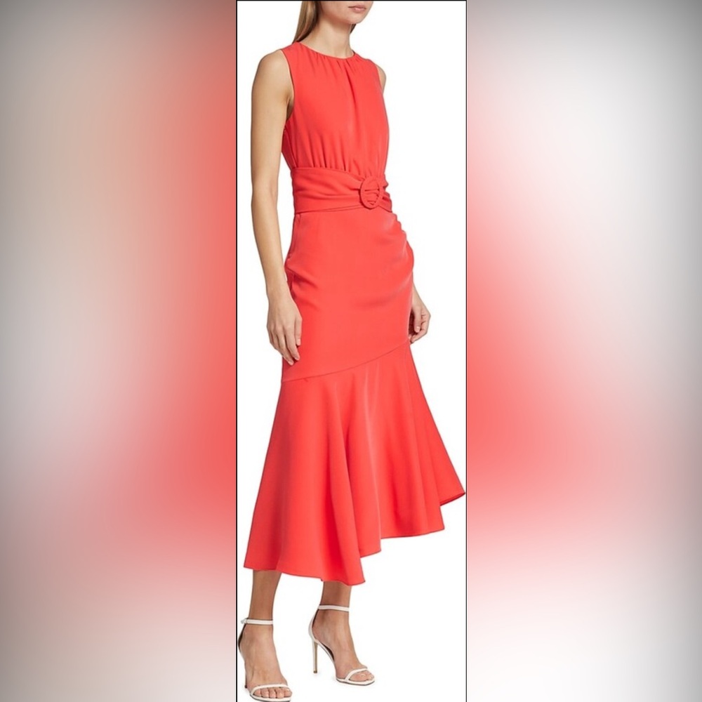 Sachin & Babi Naomi Belted Halter Dress Size 8 - Picture 5 of 16